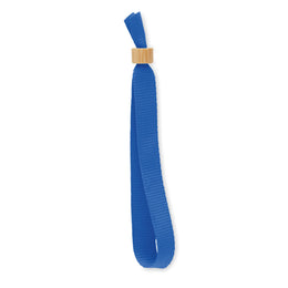 polyester polsbandjes bamboe ring blauw 196706