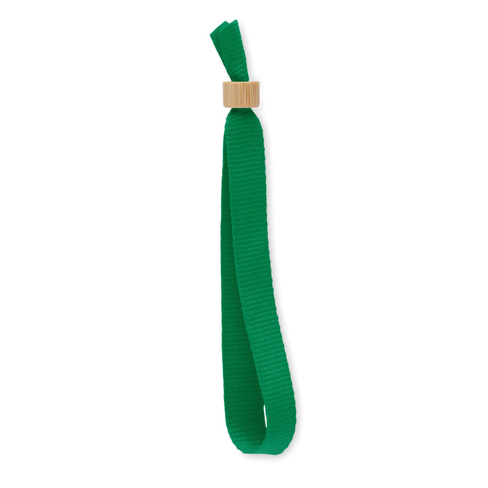 polyester polsbandjes bamboe ring groen 196706