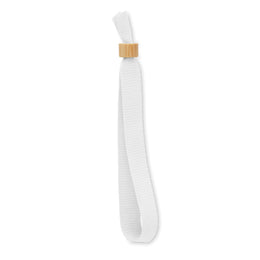 polyester polsbandjes bamboe ring wit 196706