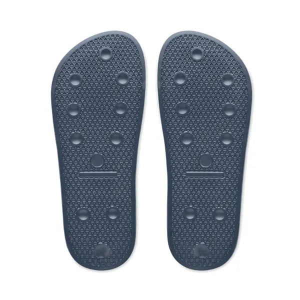 Badslippers met EVA-zool en brede bovenband, Blauw - 196785