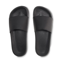 Badslippers met EVA-zool en brede bovenband, Zwart - 196785