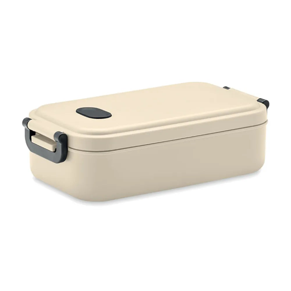 lunchbox met luchtdicht deksel en siliconen ventiel 800 ml beige side 196855