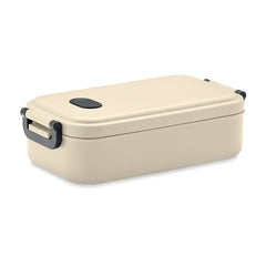 Lunchbox met Luchtdicht Deksel en Siliconen Ventiel – 800 ml - Beige