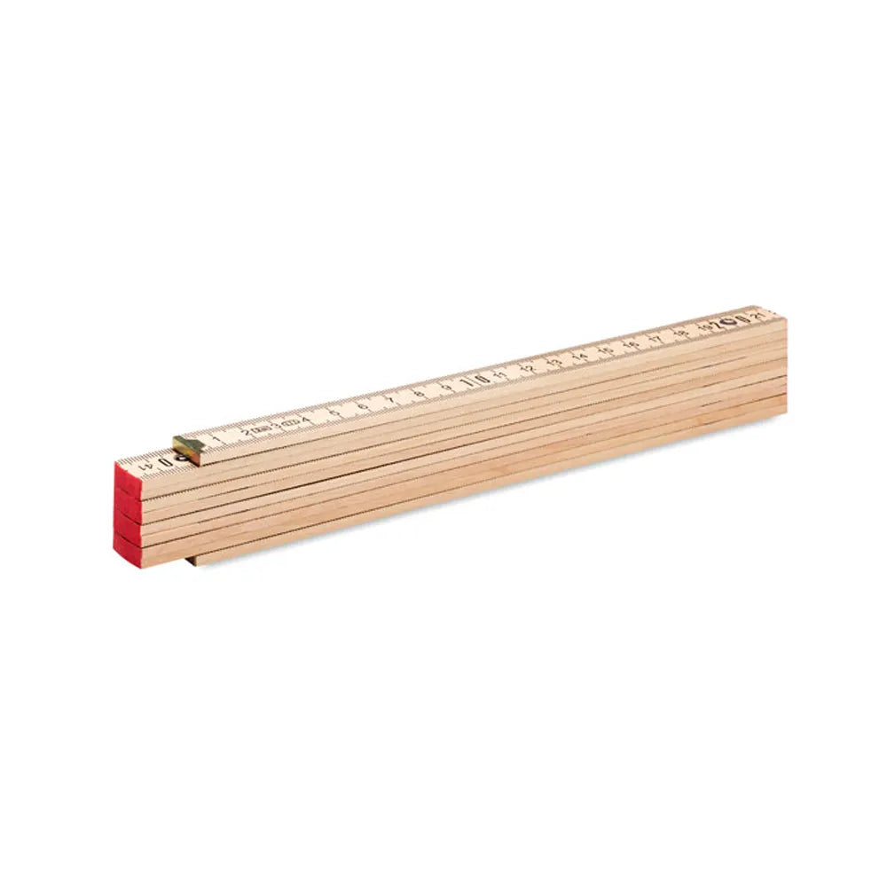 Houten duimstok 2 meter met eigen logo