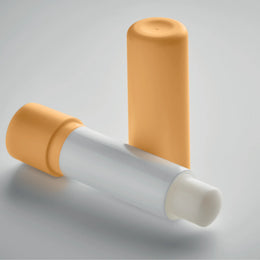 Vegan lippenbalsem in gerecycled ABS detail, Oranje - 196943