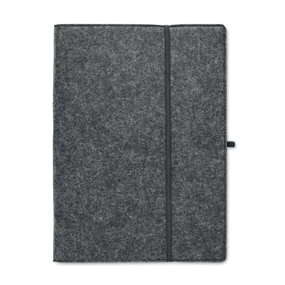 feltnote a4 conferentiemap van rpet vilt met notitieblok 196985