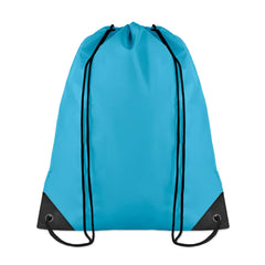 Polyester rugzakje met koordsluiting - Skyblauw