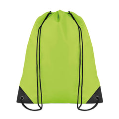 Polyester rugzakje met koordsluiting - Lime Groen