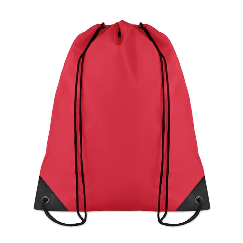 Polyester rugzakje met koordsluiting, Rood - 197208