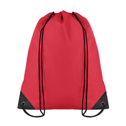 Polyester rugzakje met koordsluiting, Rood - 197208