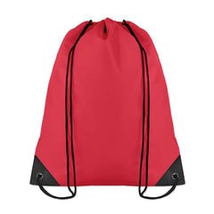 Polyester rugzakje met koordsluiting - Rood