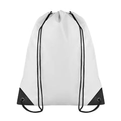 Polyester rugzakje met koordsluiting - Wit