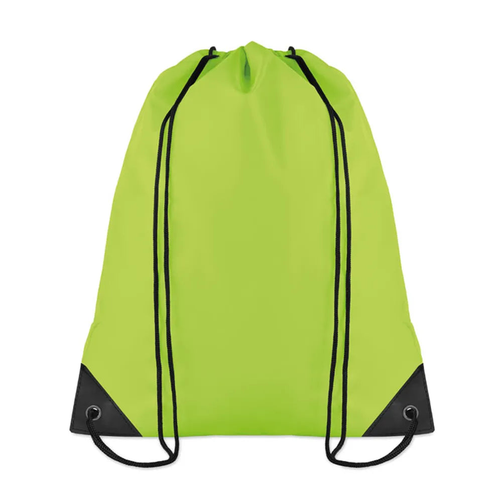 rugzak shoop met koord polyester lime 197208