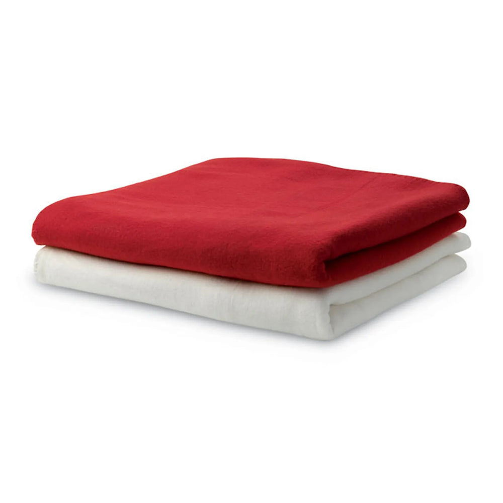 fleece deken met handvat bedrukking rood 3 197245