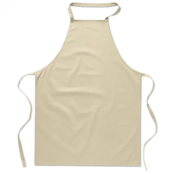 Katoenen keukenschort 80 g/m², Beige - 197251