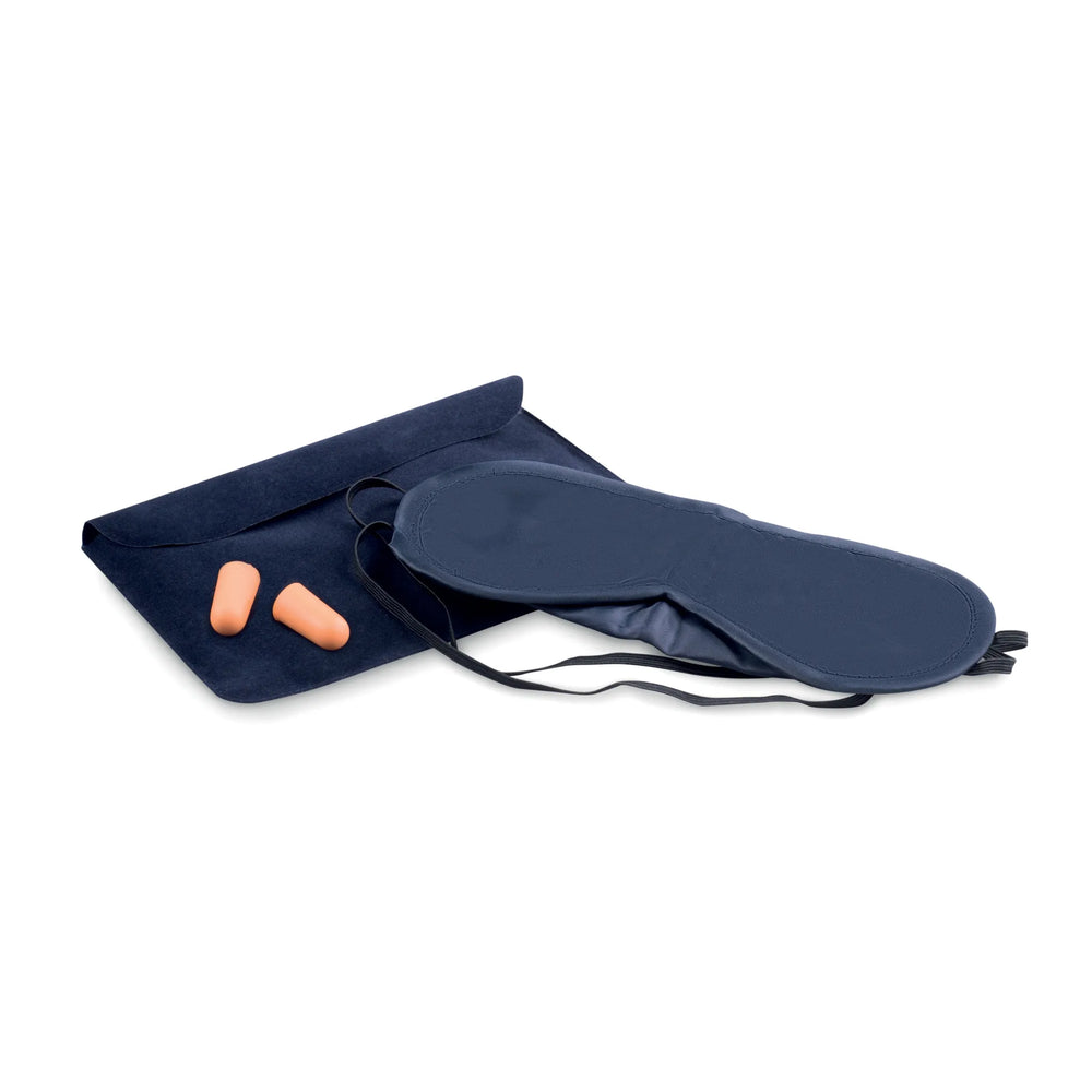 reisset opblaasbaar kussen slaapmasker oordopjes hoesje bedrukken blauw 197263