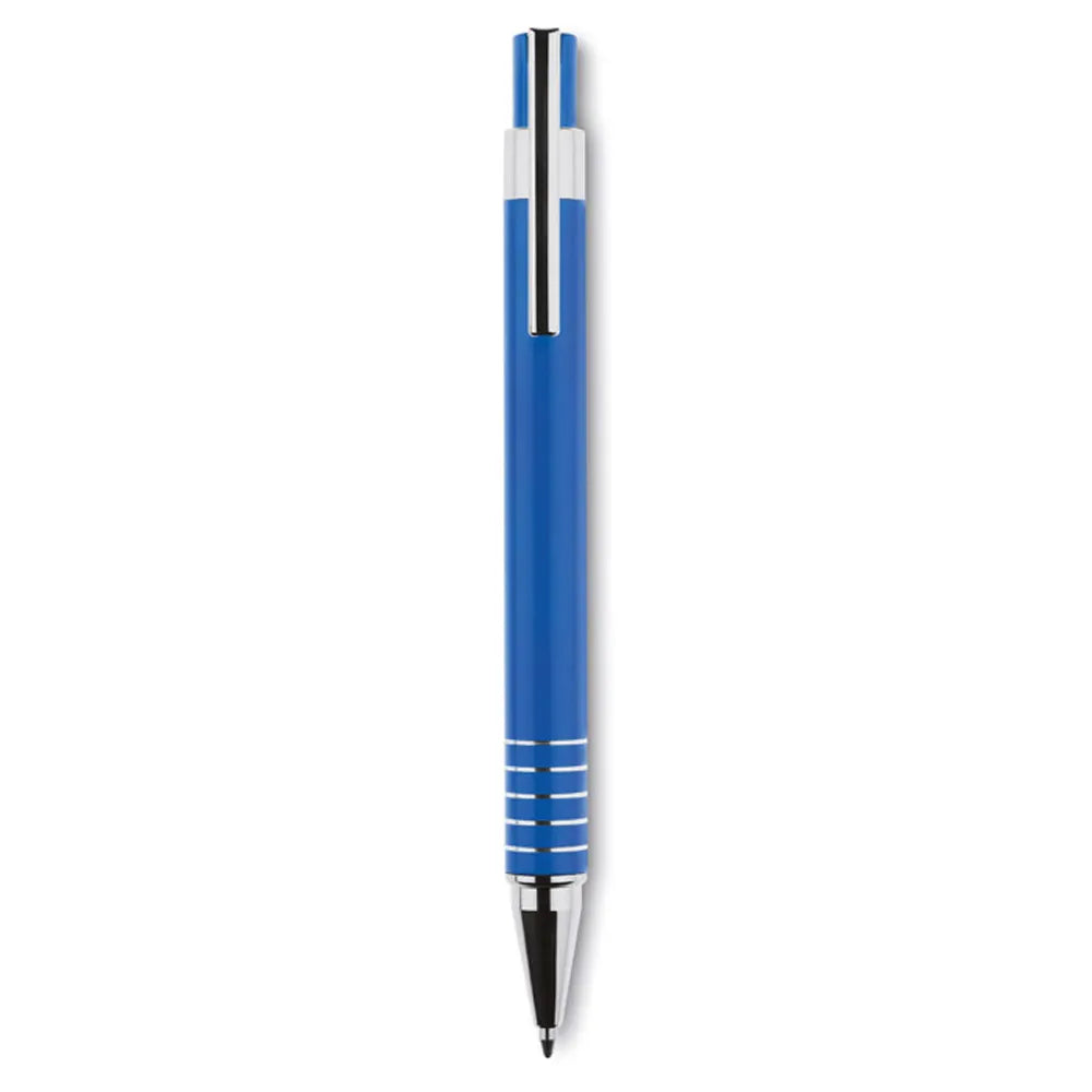 aluminium schrijfset balpen vulpotlood blauw 197323