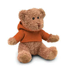 Pluche Teddybeer in Sweater met Capuchon - Oranje
