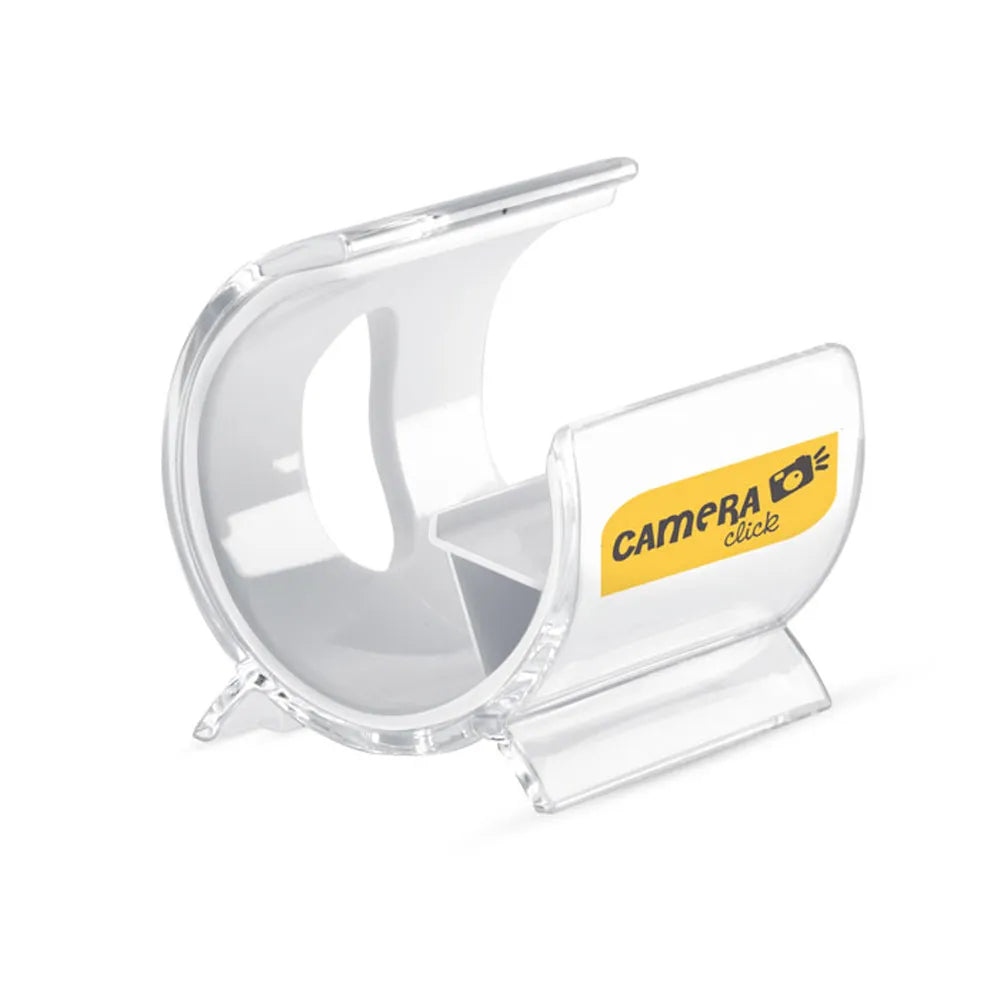 standix kunststof telefoonhouder met transparante laag logo 197937