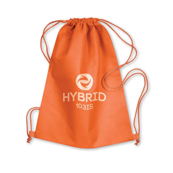 rugzakje non woven oranje met logo  198031