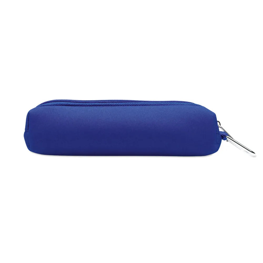 schuimrubberen etui met karabijnhaak blauw 1 198176