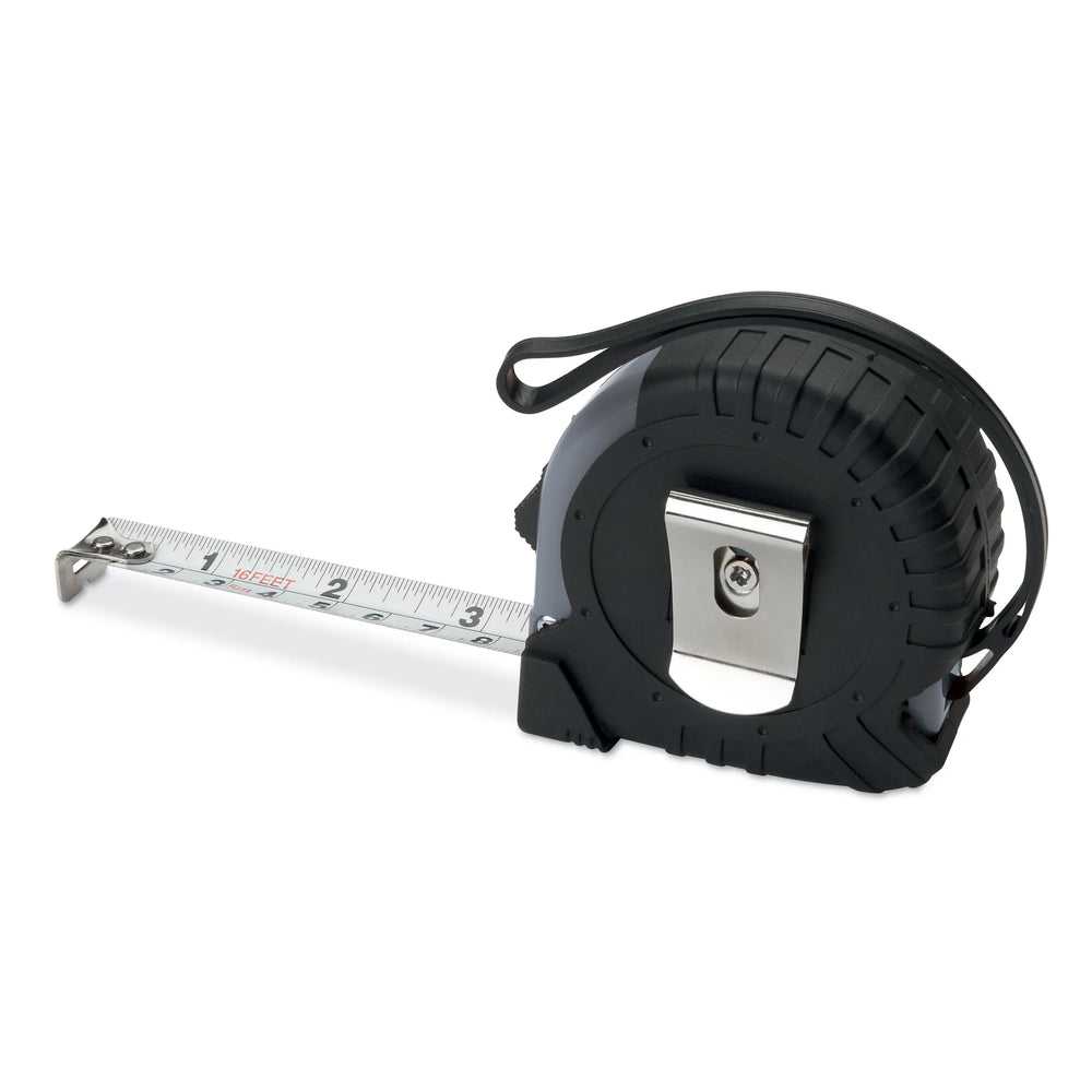 Rolmaat 5 meter abs metalen clip grijs top 198238