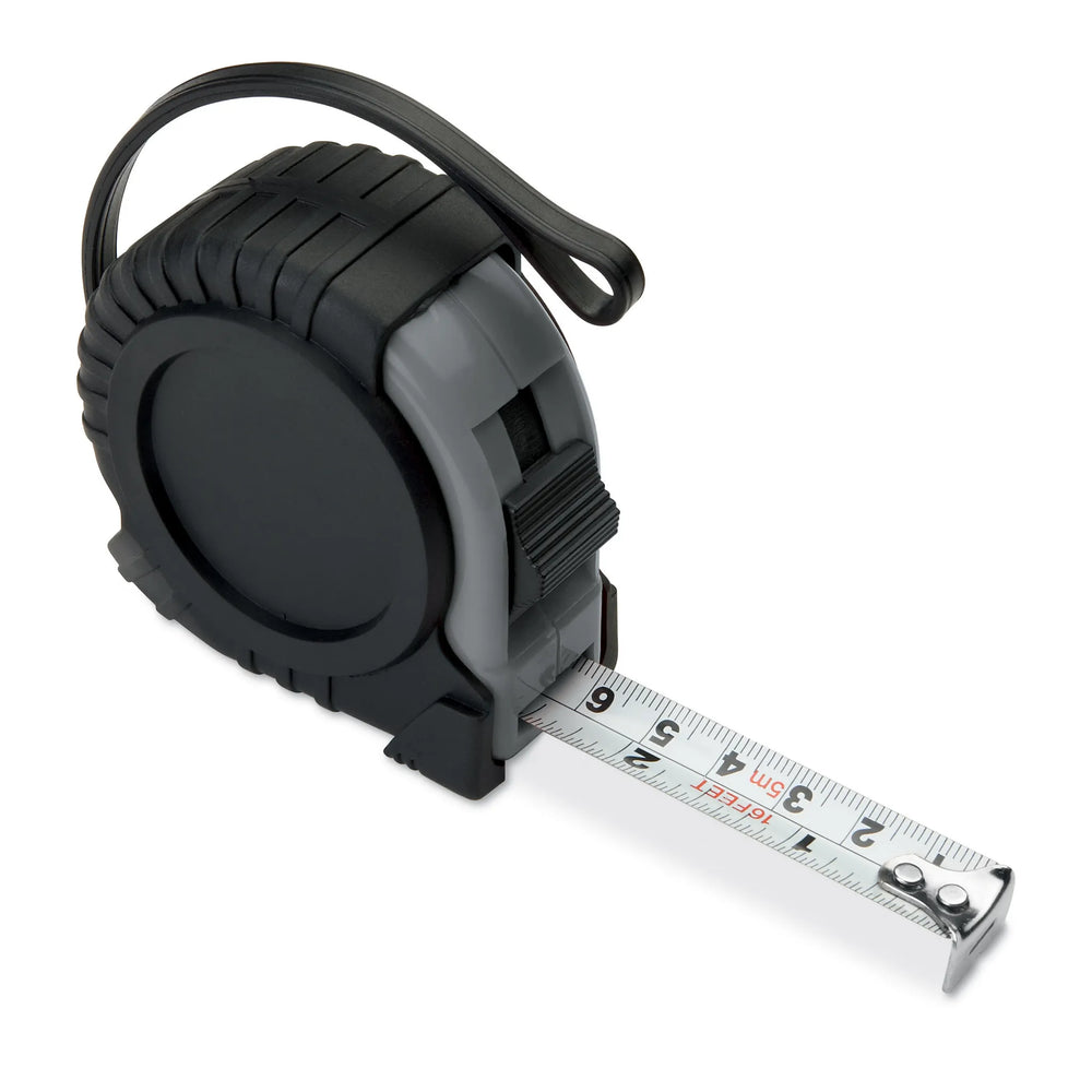 Rolmaat 5 meter abs metalen clip grijs 198238