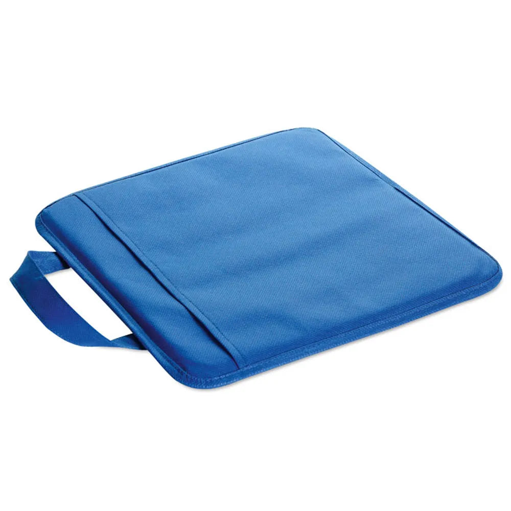 Non-woven stadionkussen met opbergvak, Blauw - 198272