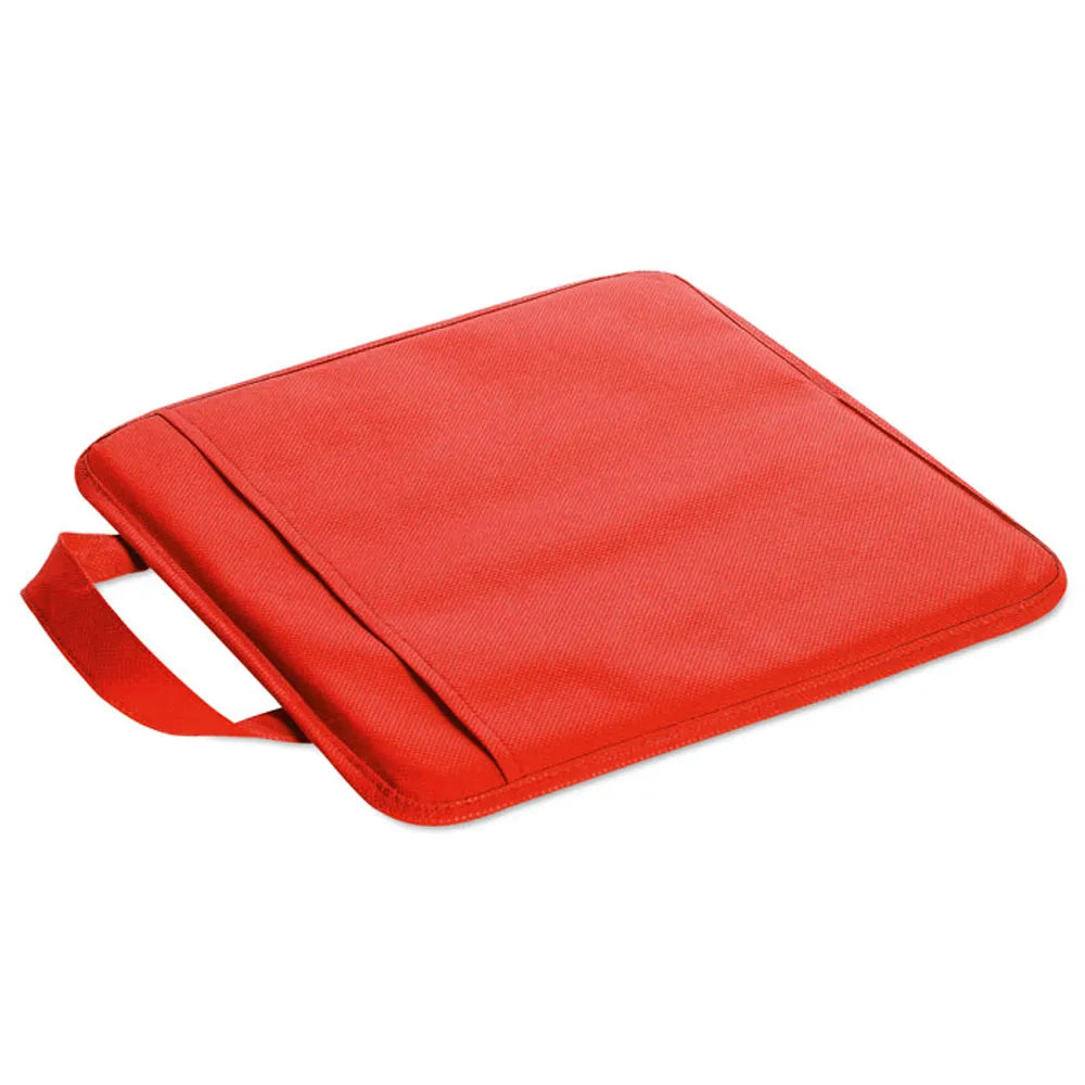 Non-woven stadionkussen met opbergvak, Rood - 198272