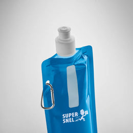 Opvouwbare PET drinkfles 480 ml detail, Blauw - 198294