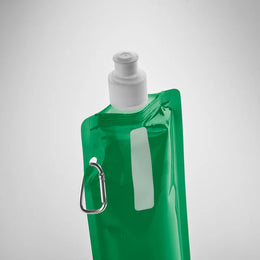 Opvouwbare PET drinkfles 480 ml detail, Groen - 198294