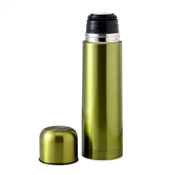 Dubbelwandige thermosfles 500 ml van roestvrij staal, Limegroen - 198314