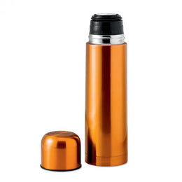 Dubbelwandige thermosfles 500 ml van roestvrij staal, Oranje - 198314