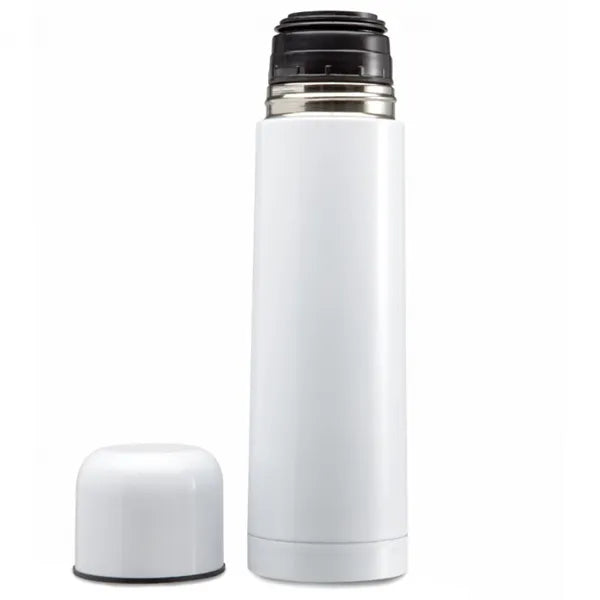 Dubbelwandige thermosfles 500 ml van roestvrij staal, Wit - 198314