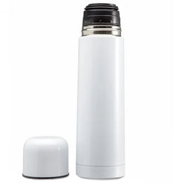 Dubbelwandige thermosfles 500 ml van roestvrij staal, Wit - 198314