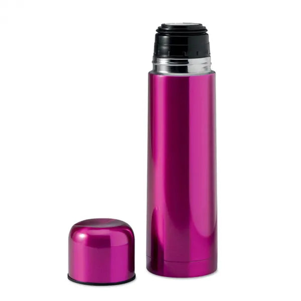 thermosfles 500 ml dubbelwandig fuchsia 198314