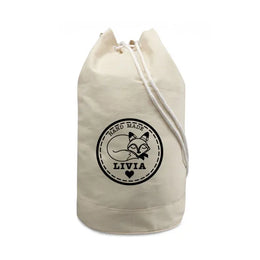 plunjebaal katoen beige met logo 198368