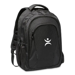 laptop rugtas polyester 15 inch zwart met logo 198399