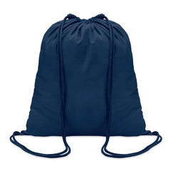 Katoenen rugzakje met trekkoord - Blauw