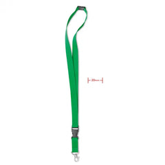 Polyester Lanyard met Metalen Mini Karabijnhaak – Groen