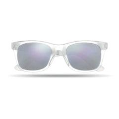 Zonnebril met gekleurde spiegelglazen en UV400 - Transparant
