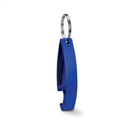 sleutelhanger flessenopener aluminium blauw 198664