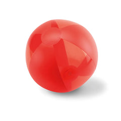 Opblaasbare Strandbal Ø240 mm – Transparant Design - Rood