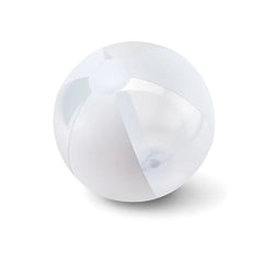 Opblaasbare Strandbal Ø240 mm – Transparant Design - Wit