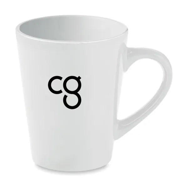 mok taza 180 ml wit met logo 198831