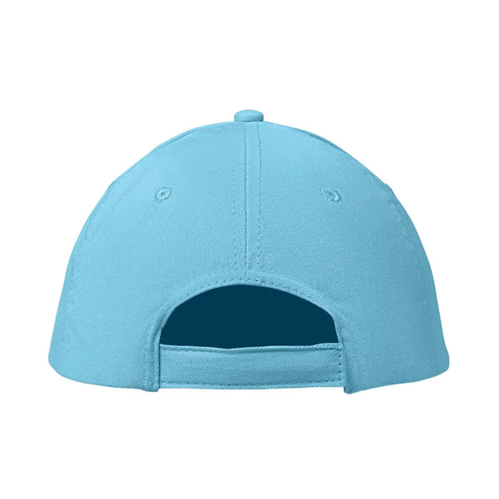  baseball cap 6 panelen baby blauw achterkant 198834