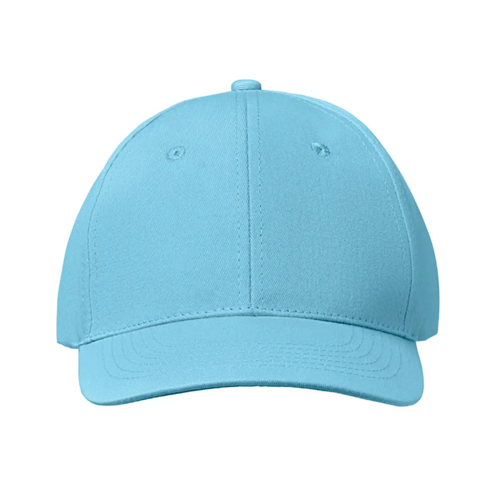  baseball cap 6 panelen baby blauw voorkant 198834