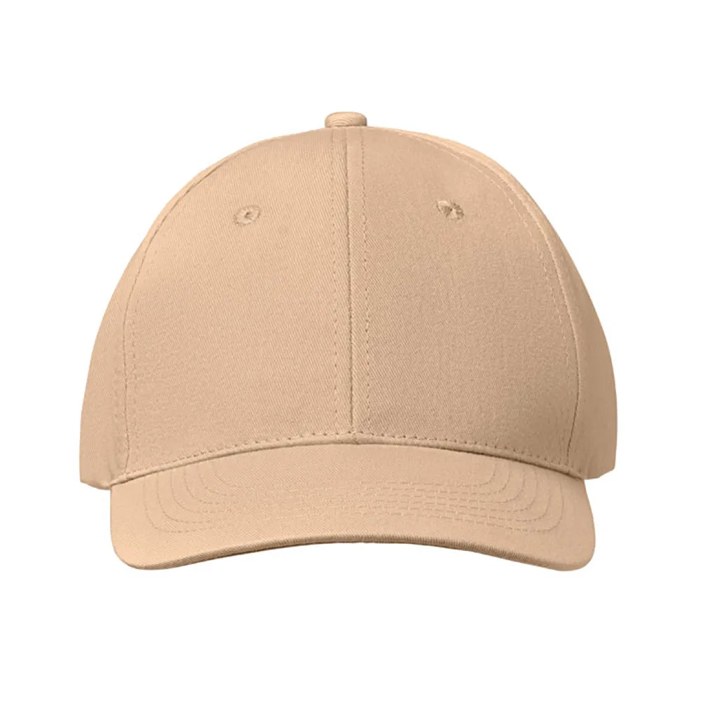  baseball cap 6 panelen beige voorkant 198834