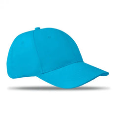 Baseball Cap met 6 Panelen en Verstelbare Sluiting - Lichtblauw