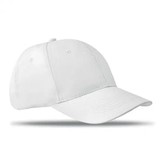 Baseball Cap met 6 Panelen en Verstelbare Sluiting - Wit